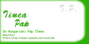 timea pap business card